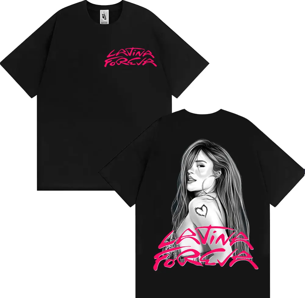 Karol G Tropicoqueta 2025 ألبوم جديد بلايز الرجال النساء الملابس خمر الهيب هوب فضفاض تي شيرت الصيف 100% القطن رائجة البيع تي شيرت #1