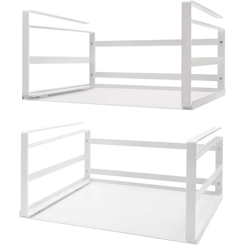 

k Under Shel Storage Basket Organizer Hanging Holder or Cabinet Pantry Kitchen Cupboard Desk Counter Bookshel Organization Add-o