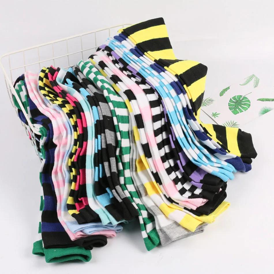 7-12 Years Children Tights Girls Leggings Teens Striped Pantyhose Kids Knitted Halloween Clothing Long Christmas Stockings