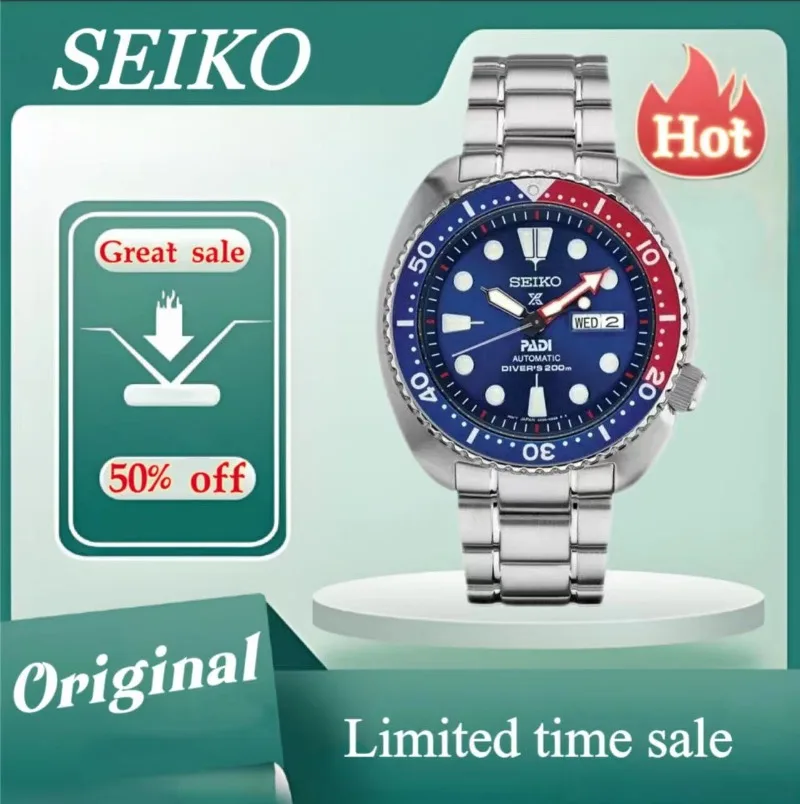 Original SEIKO 5 Watch SPRE99K1 PROSPEX Sports Series Men Watches Dual Calendar Luxury Fashion Business Waterproof  Wristwatches