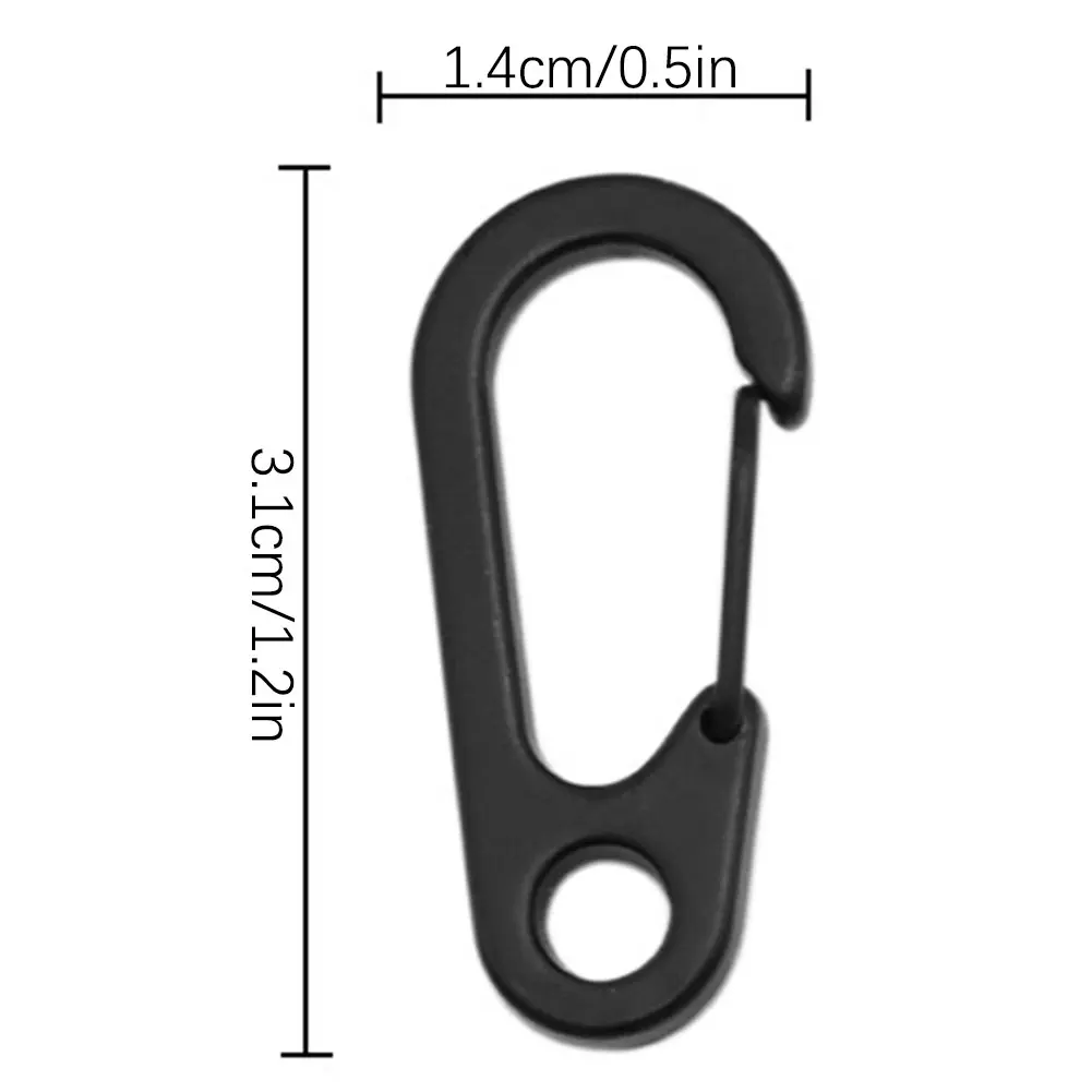 Carabiners كليب المفاتيح مشبك معدني قوي قوي لتخزين أدوات المفاتيح للمشي لمسافات طويلة