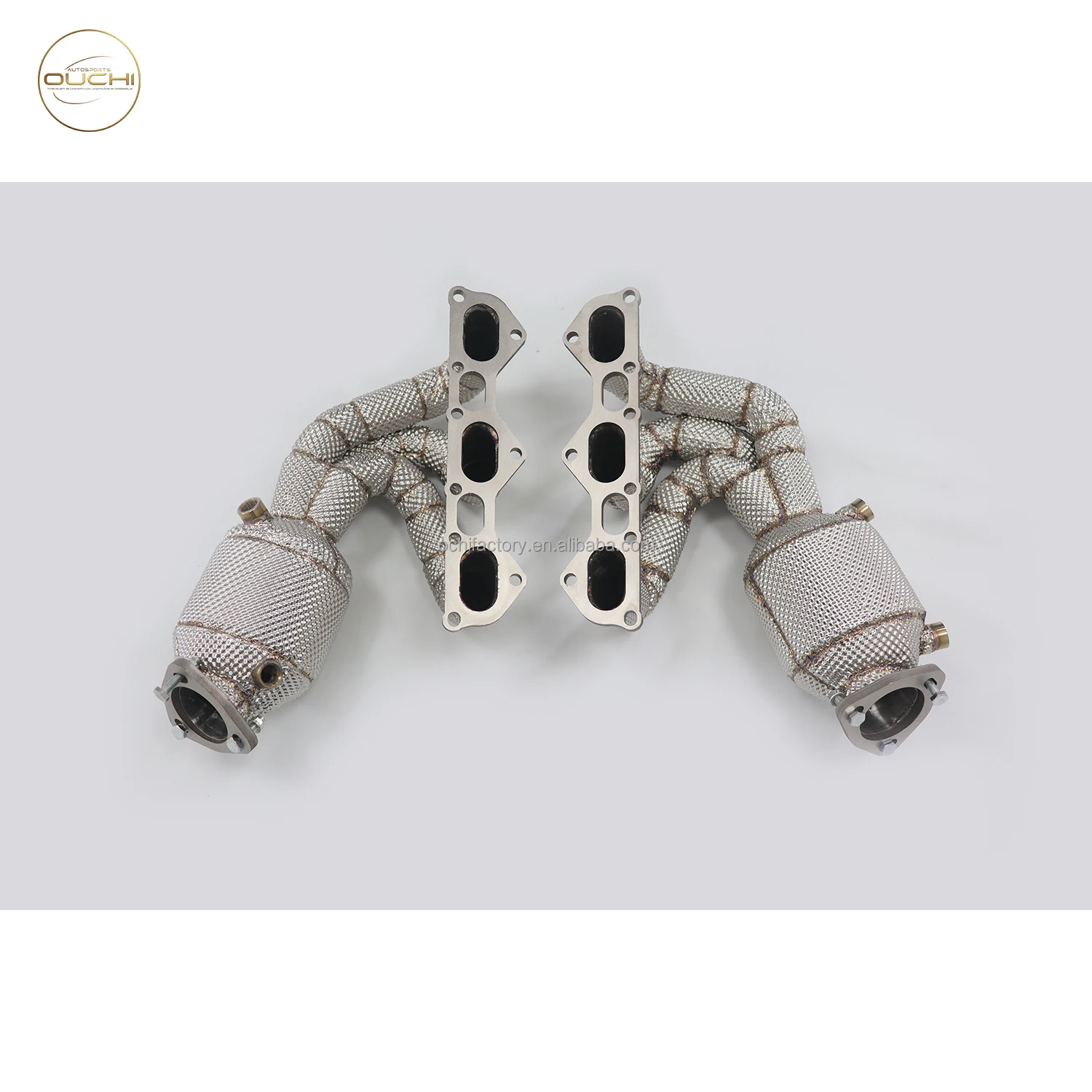 Ouchi Stainless Steel Exhaust Manifold for 2020+ Porsche 718 GT4 GTS 4.0L Exhaust Pipe Car Accessories Tuning Exhausted Systems