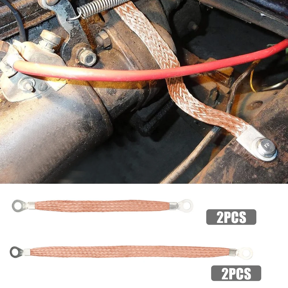 

4 шт. заземляющий ремешок для автомобильного двигателя, автомобильные кабели, разъемы, Автомобильный Кабель брандмауэра, автомобильные электрические аксессуары для Toyota Cadillac Honda