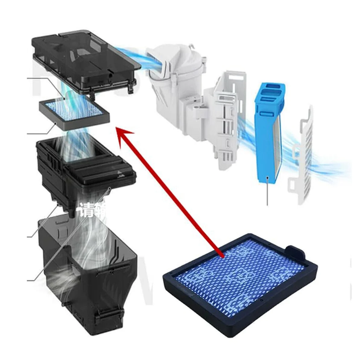 3 paczkowy filtr do silnika Samsung Jet Bot AI + Robot odkurzacz, zamienny filtr piankowy HEPA akcesoria