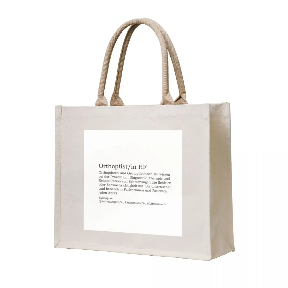 

Orthoptist definition Tote Bag shopper bag women bag luxury women large size bags shopping logo