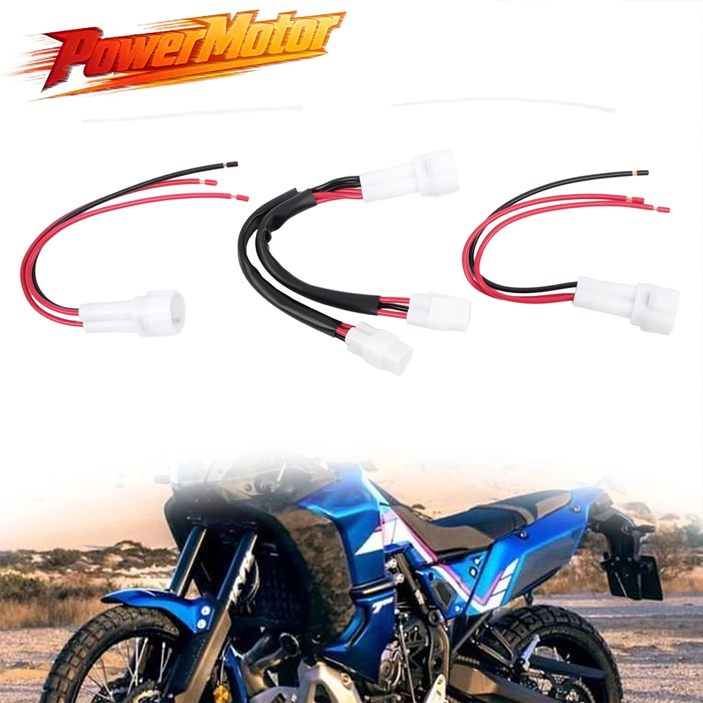 For Yamaha Tenere 700 Motorcycle Power Outlet SPLITTER USB Charger GRIPS Auxiliary Lights Accessories