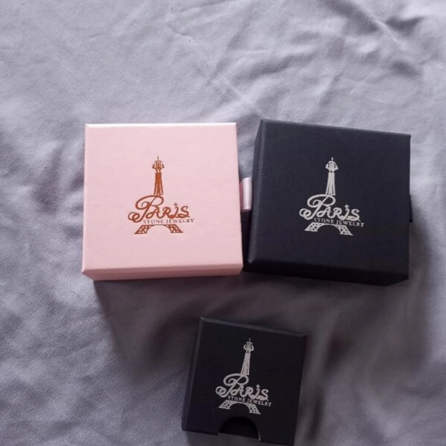 

20 шт. коробка для упаковки ювелирных изделий и набор мешочек, коробки и мешочки для ювелирных изделий на заказ с логотипом оптом