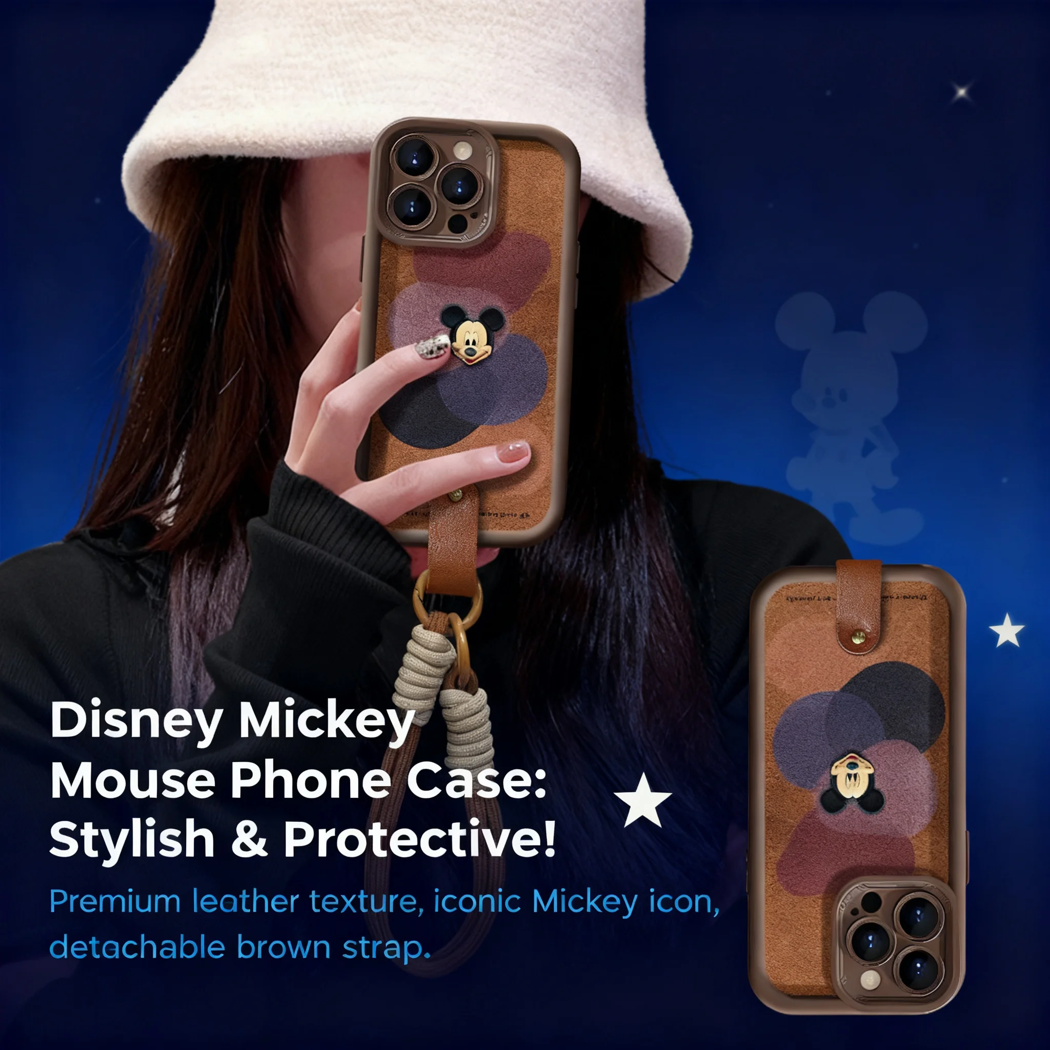 

Чехол для iPhone 17 с Микки Маусом, матовый, для 16 Pro Max, защитный чехол из овчины для 14 с дизайном глаз