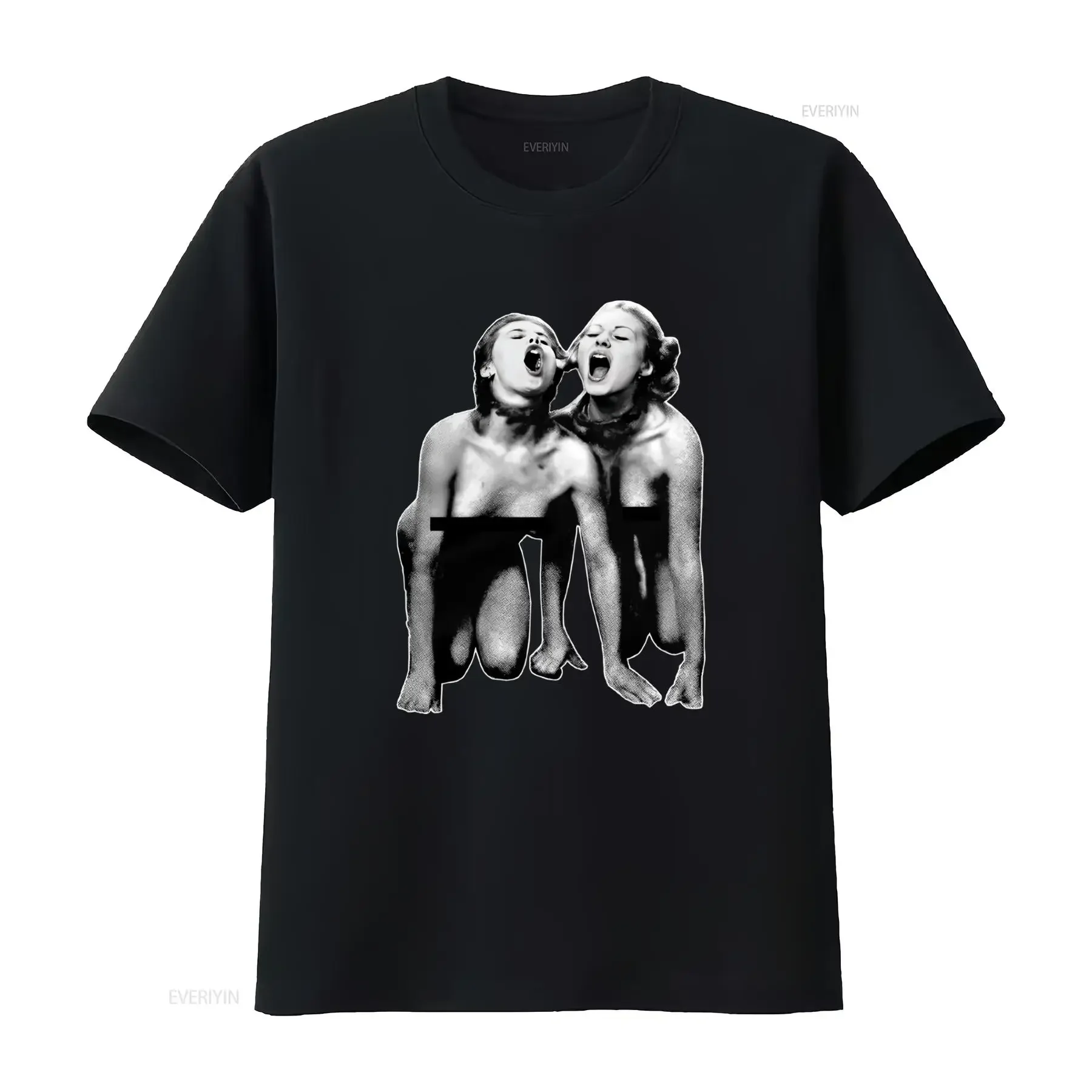 Camiseta Vintage Lavada Versátil Masculina com Estampa do Filme de Culto '120 Dias de Sodoma' de Pier Paolo Pasolini