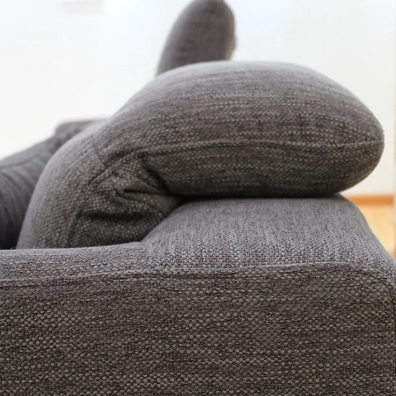 Nordic style simple indoor sofa furniture fabric sofa multi-person sofa sofa, solid wood
