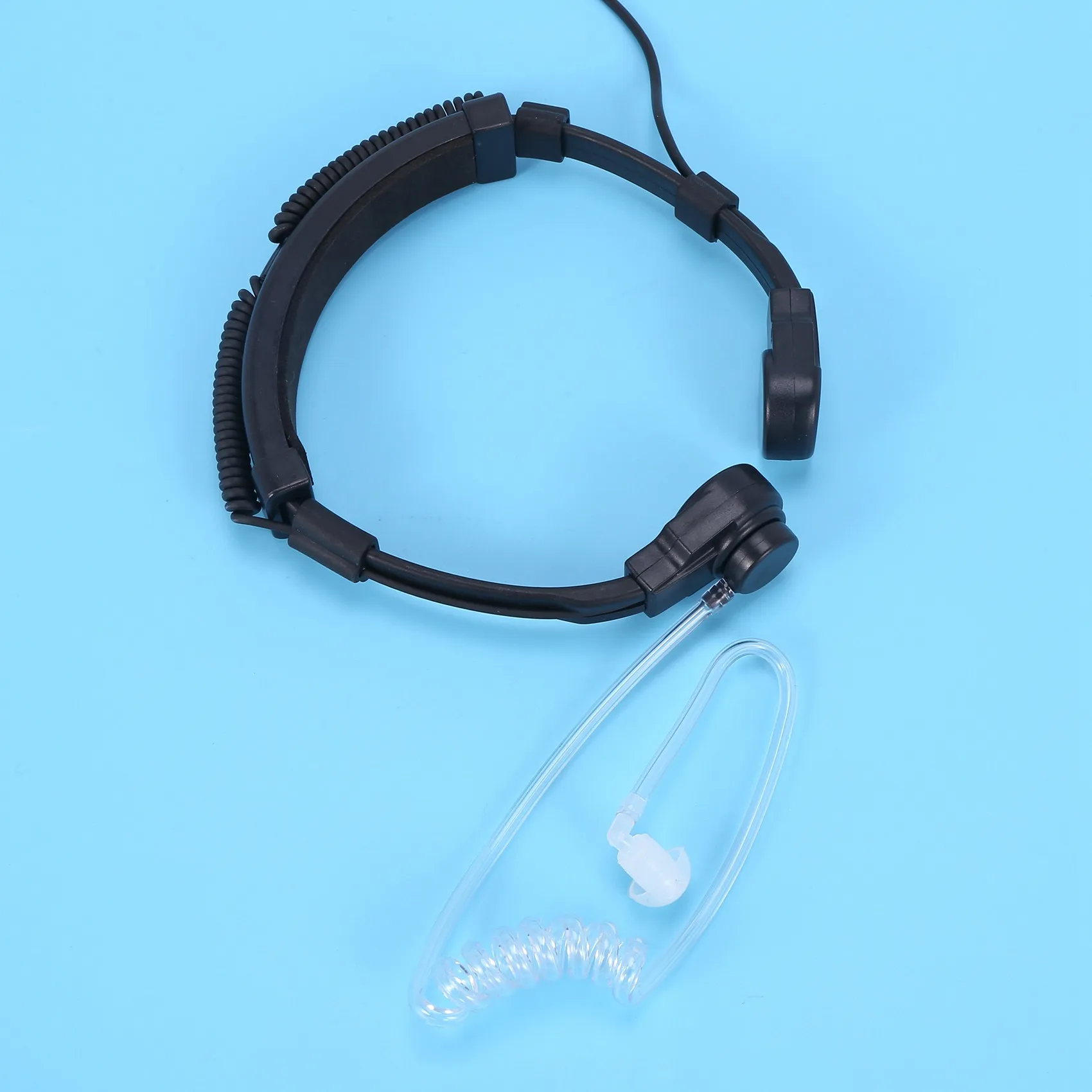 Garganta microfone miniphone tubo acústico oculto fone de ouvido para motorola rádio em dois sentidos quente