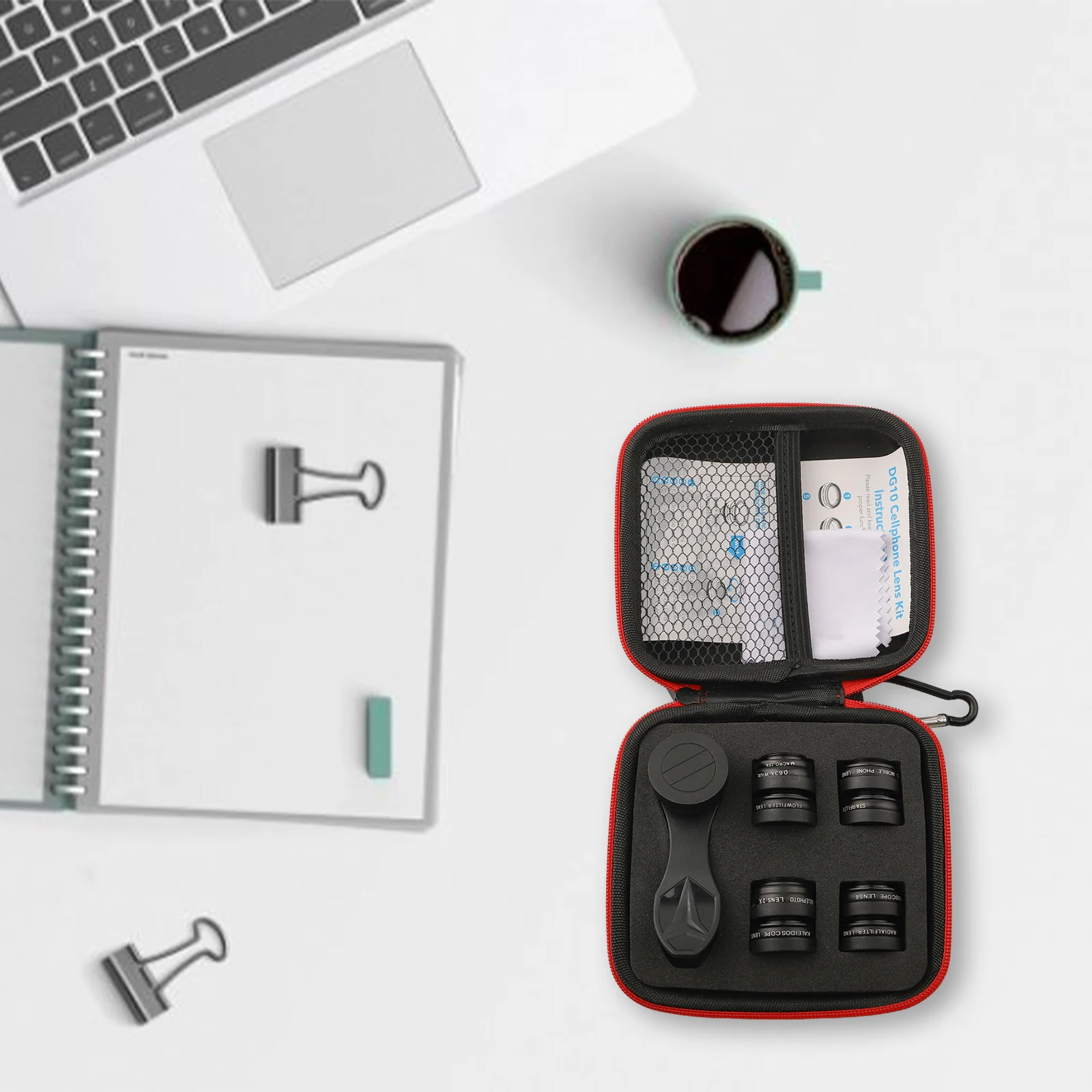 

10-in-1 Lens Set Mobile Phone Lens Kit Clip Diameter 17mm Compact Camera Lens Kit Smartphone Accessory Kaleidoscope Lens Set