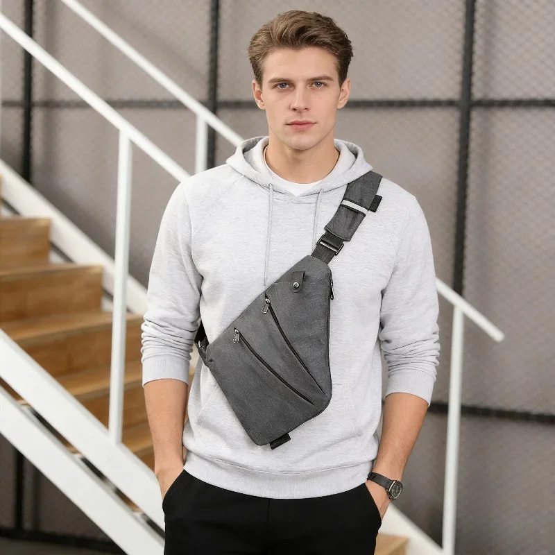 Multifunctional Travel Chest Bag Anti-Theft Invisible Wallet Sport Running Casual Crossbody Bag