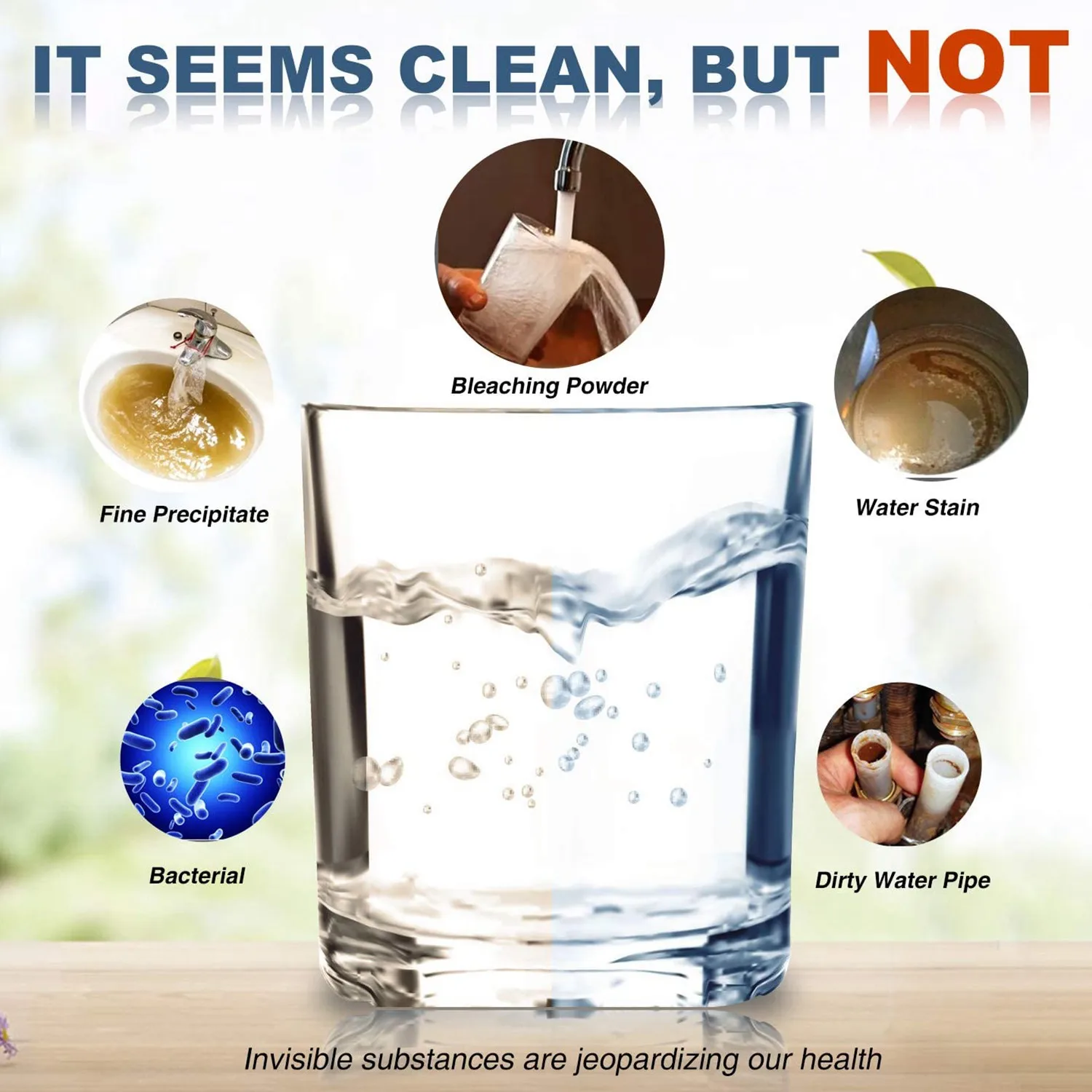 Cartouche Filtrante à Sédiments pour Toute la Maison, Filtre à Eau Universel, 10 Micromètres, Paquet de 6