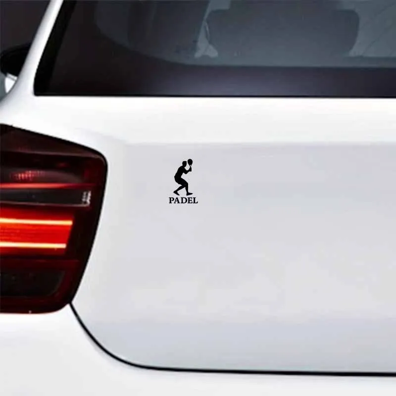 2D Flat Sticker, Table Tennis Sports Car Sticker, Cool Silhouette Design Vinyl Car Sticker, Fashionable Decoration, for Car Body
