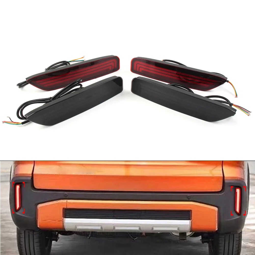 Car Rear Bumper Reflector Light Brake Turn Signal Light Indicator For Mitsubishi Xpander 2022-2023 For Xpander Cross 2019-202