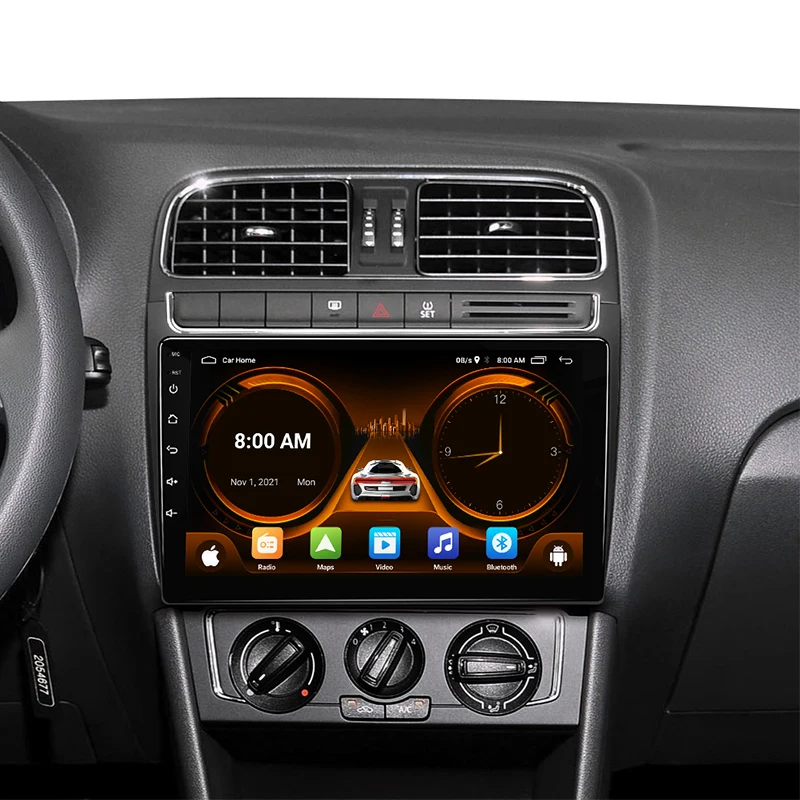 JIUYIN TS18 AI Voice Wireless CarPlay Android Auto Radio for VW Volkswagen POLO 5 sedan 2008-2020 4G Car Multimedia GPS 2din