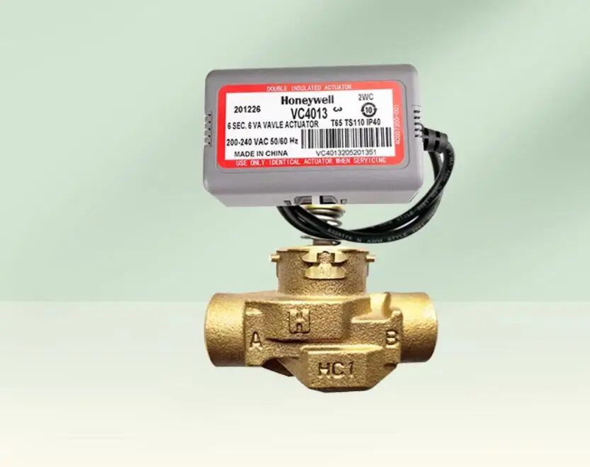 حقيقي VC4013 مروحة لفائف الكهربائية اتجاهين صمام المياه VC4013AJC1000T المحرك + DN20 صمام الجسم