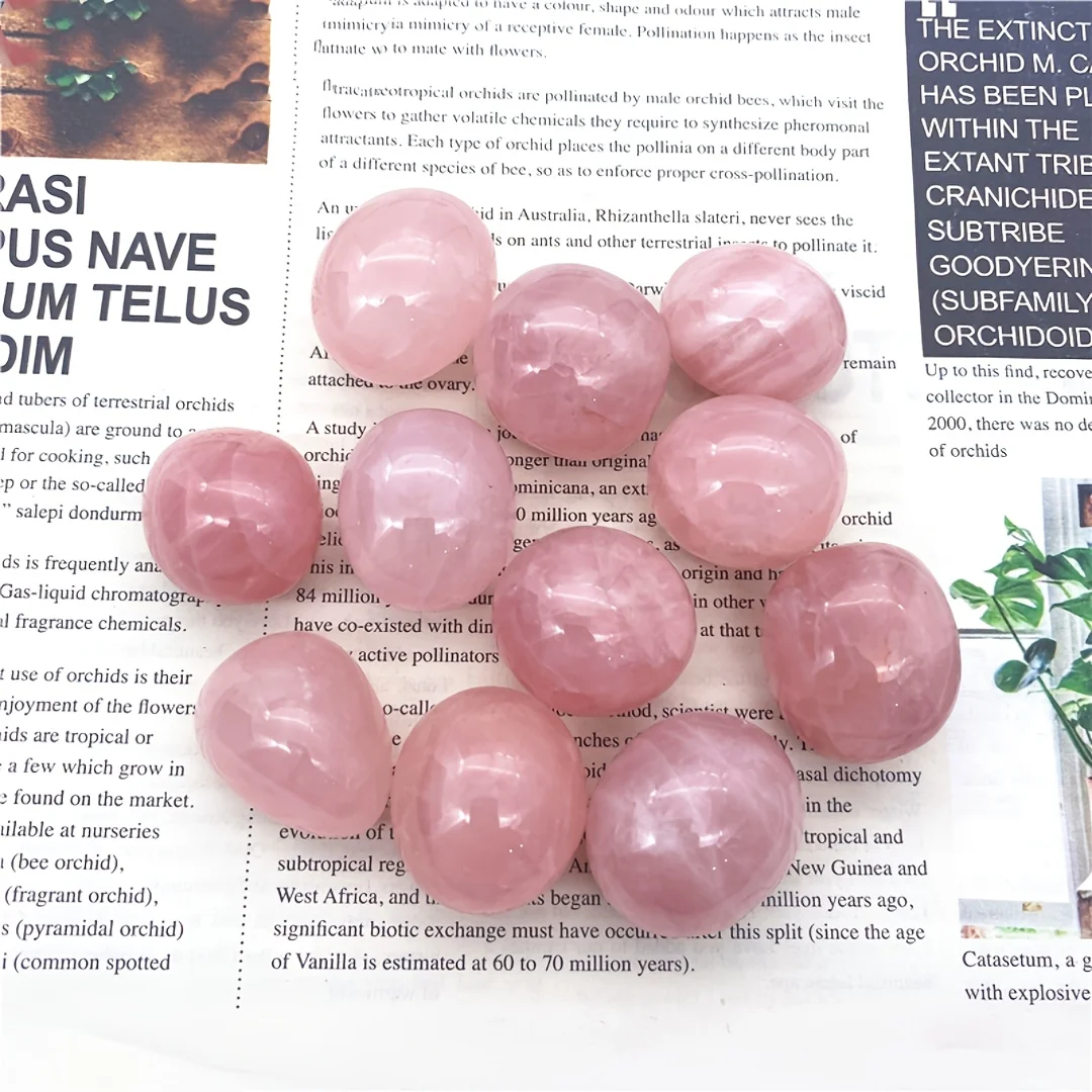 1/3/5oz Rose Quartz Polished Stone, Is Used to Decorate and Fill Flowerpots Beautifully, And Is a Festival Decorative Gift