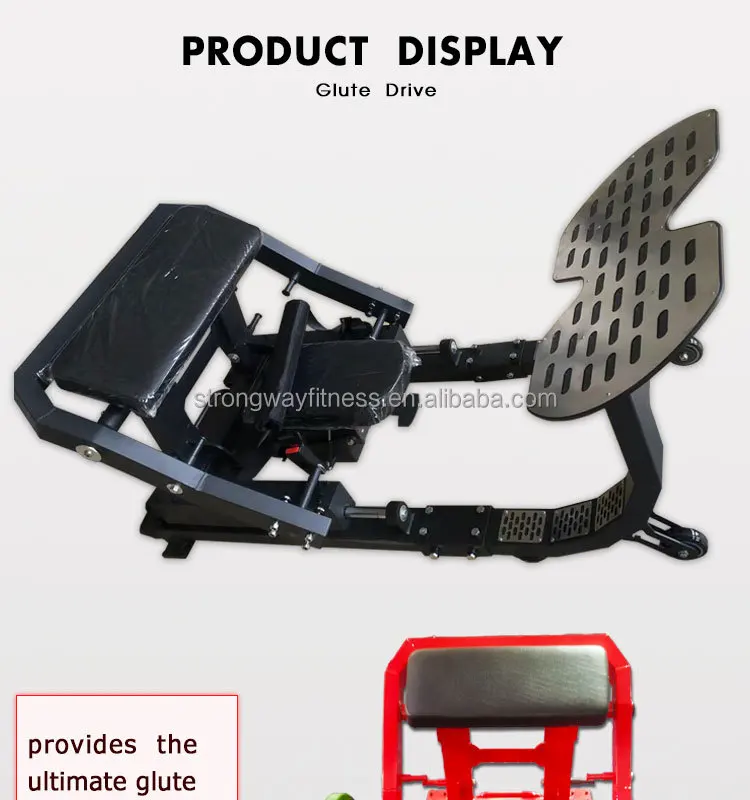 상업용 체육관 장비, 도금 하중 강도 힙 스러스트 기계, 글루트 브리지 힙 스러스터, 햄 개발자 기계