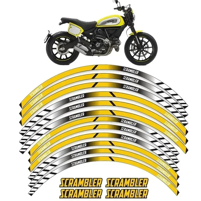 

Для DUCATI SCRAMBLER 400 800 1100, детали двигателя мотоцикла, декоративная наклейка на контурное колесо-D