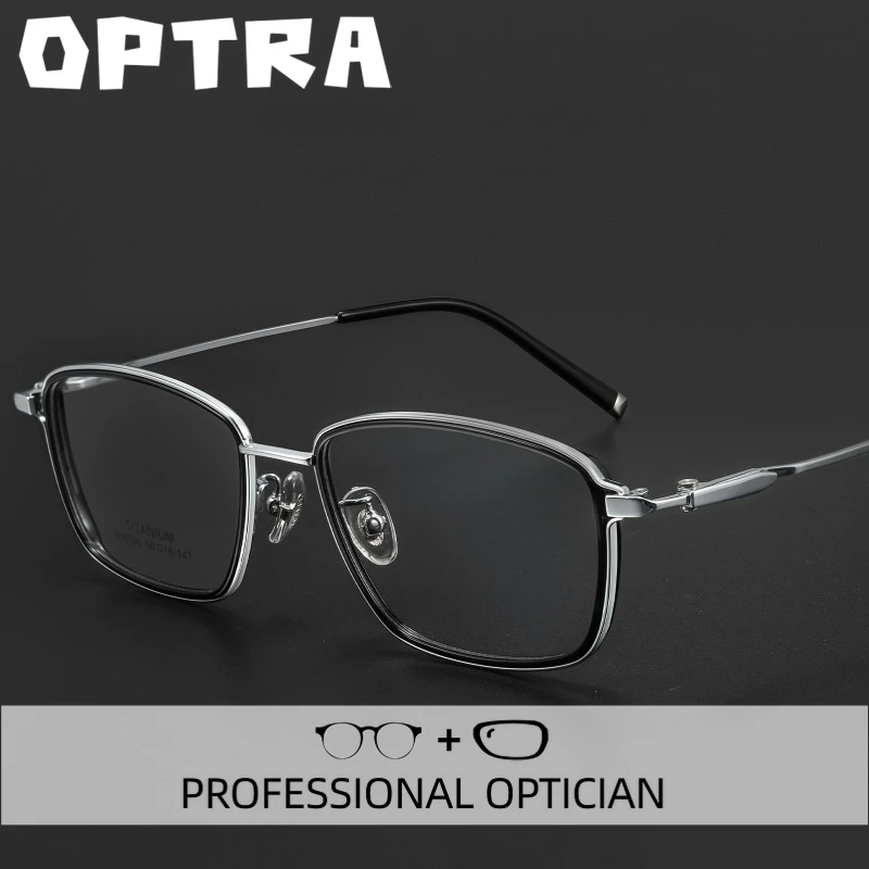 

OPTRA Ultralight Oversize Frame Reading Glasses Men High Quality Anti Blue RayEyeglasses Customized Prescription Optical Eyewear