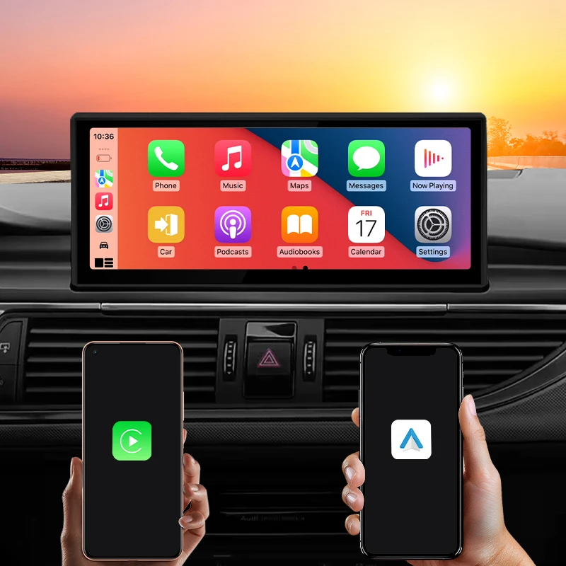 안드로이드 14 블루투스 자동차 라디오 멀티미디어 플레이어 Carplay 화면 스테레오 ntelligent 자동차 시스템 Audi A6 A7 C7 용 GPS 네비게이션