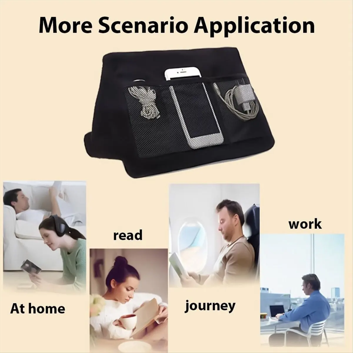 High-quality PC accessories in Stock Tablet Pillow Stand Multi-Function Tablet Phone Stand Cushion Grey