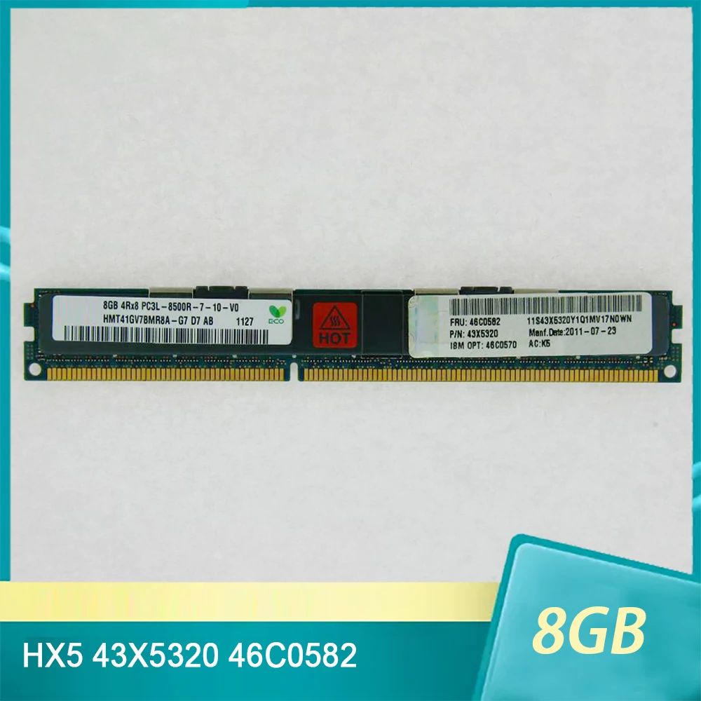 

Для IBM RAM HX5 43X5320 46C0582 8 ГБ DDR3 1066 4RX8 PC3L-8500R Серверная память VLP REG