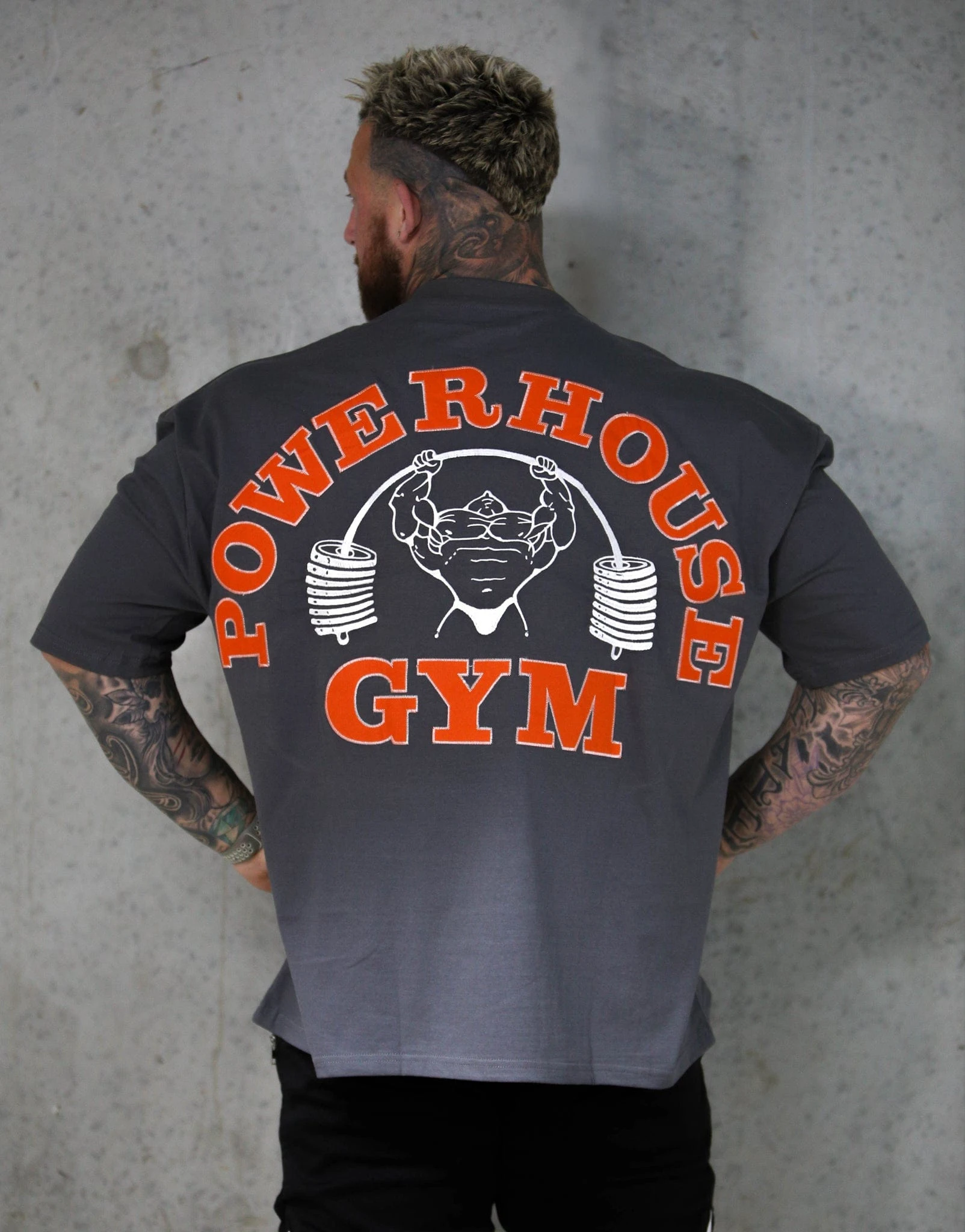 White Shadow Gym Fitness Training Oversized Retro T-Shirt Cotton Graphic Tee Men Women Summer Streetwear