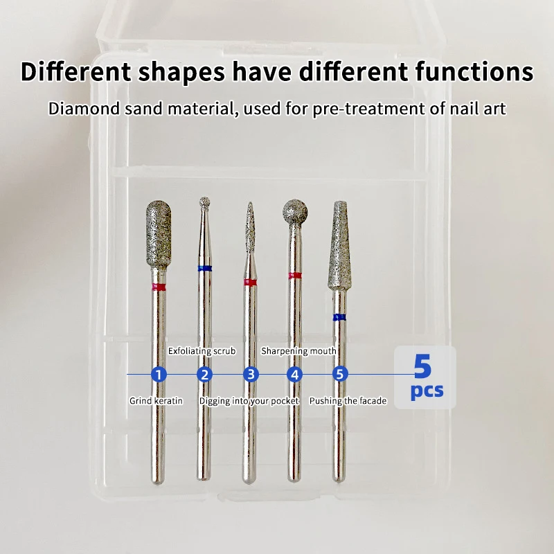 네일 드릴 비트 전기 네일 드릴 용 밀링 커터 죽은 피부 제거 매니큐어 기계 네일 파일 액세서리