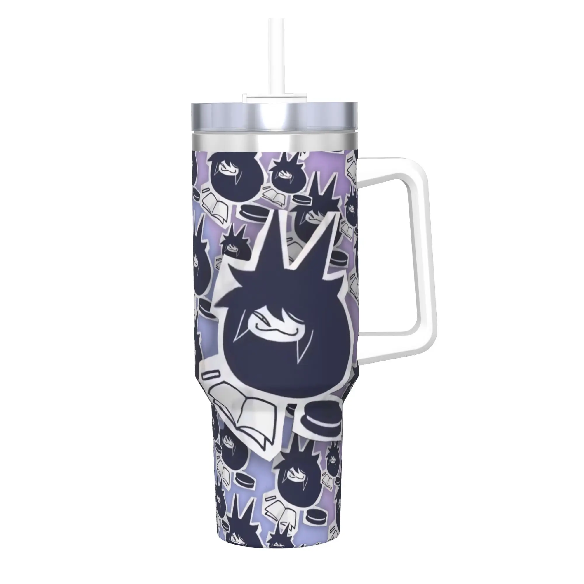 FPE Fundamental Paper Education Tumbler With Straw  Stainless Steel Mug Cups Double Wall Vacuum Insulated for Cold Or Hot 40oz