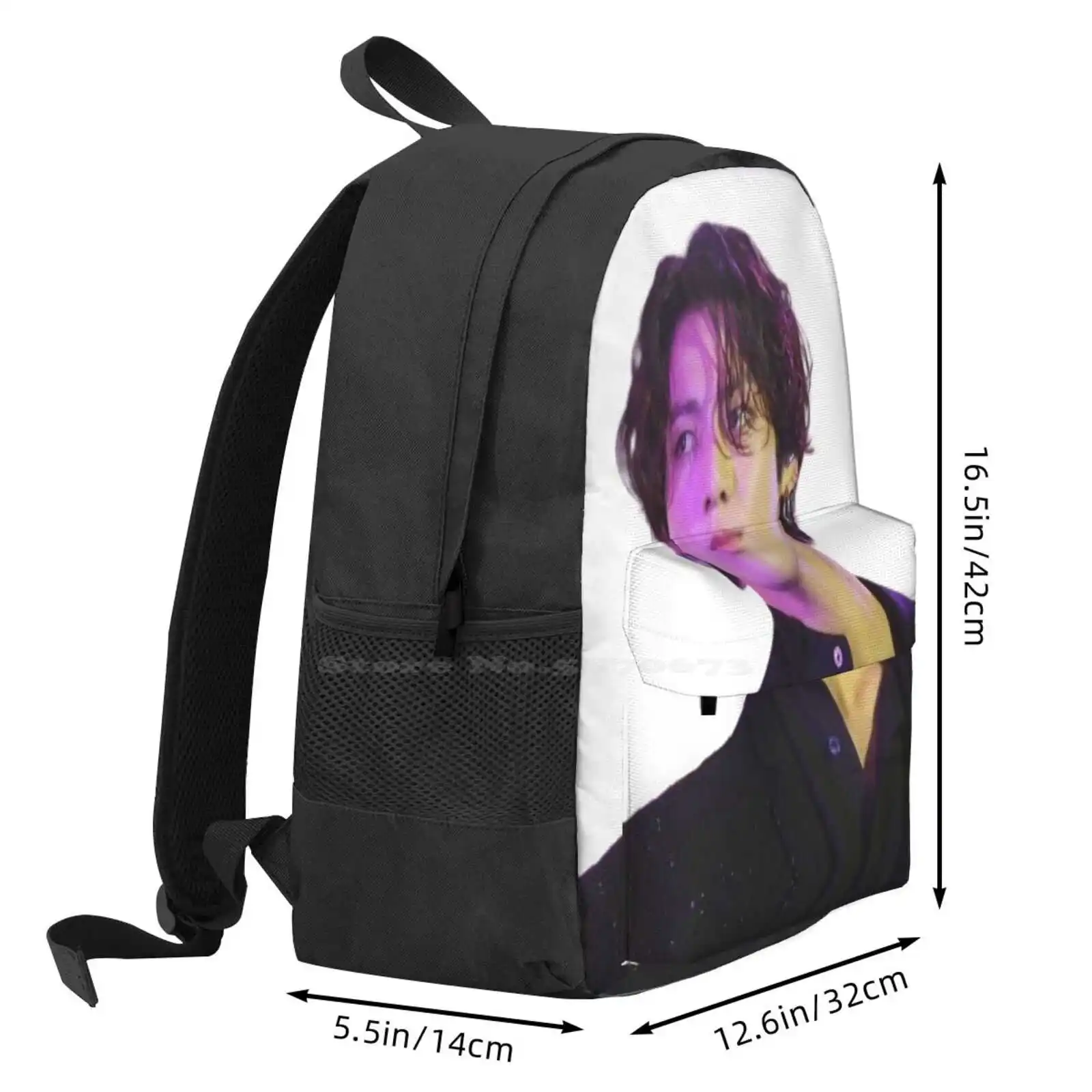 Long Hair Jk Hot Sale Schoolbag Backpack Fashion Bags Jungkook Long Hair Long Hair Jk Long Hair Jk Hair Jungkook Hair Army