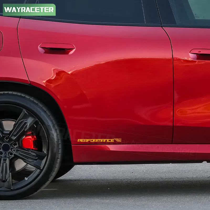 2 قطعة الباب الجانب الجسم ملصق الإبداعية عاكس م الأداء مائي لسيارات BMW 1 سلسلة F70 2024 2025 X3 G45 iX i20 اكسسوارات