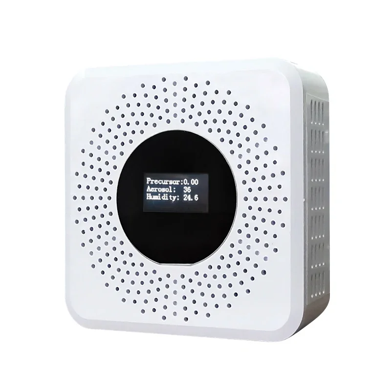 4G Wireless 6 In 1 Pm2.5, CO2 TVOC O3 Temperature And Humidity Monitoring Sensor Detector For Indoor Air Environment Quality