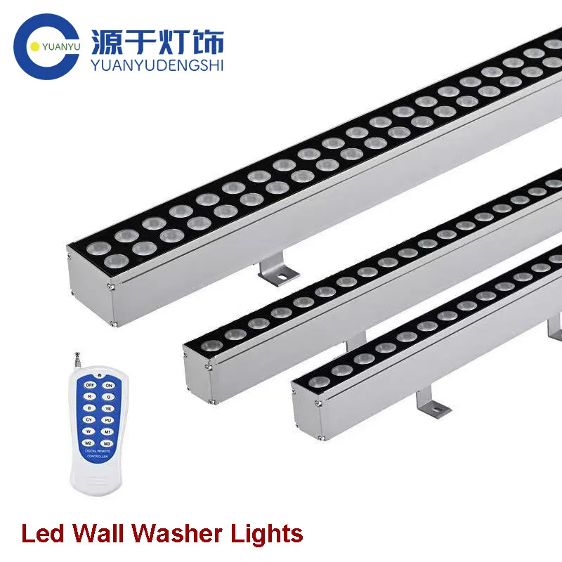 18W 36W 72W LED Wall Washer Light Linear Bar Floodlight Outdoor Wall Lamp 85-265V Landscape Light IP65 Waterproof