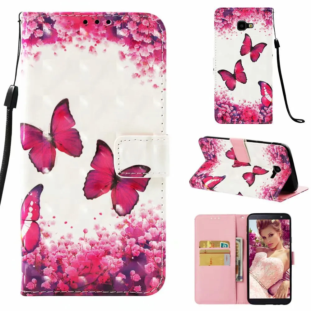 เคสพลิกภาพวาด 3 มิติ สำหรับ Infinix Hot 12i 12 Play 11 10T 10i 10 Lite 9 8 ป้องกัน RFID หนัง 3 ช่องใส่บัตร สายคล้องมือ ปกหนังสือ