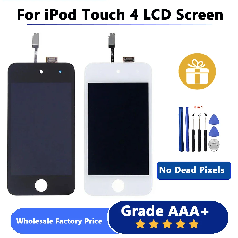 

Hot Sale For iPod Touch 4 Gen Black White LCD Display Digitizer Glass Touch Screen Assembly Repair Part