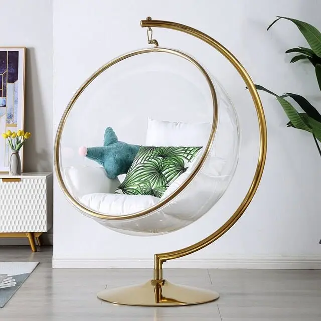 Hemisphere Hanging Space Indoor Swing Transparent Bubble Hanging Chair Dormitory Hanging Basket Household Lazy Internet