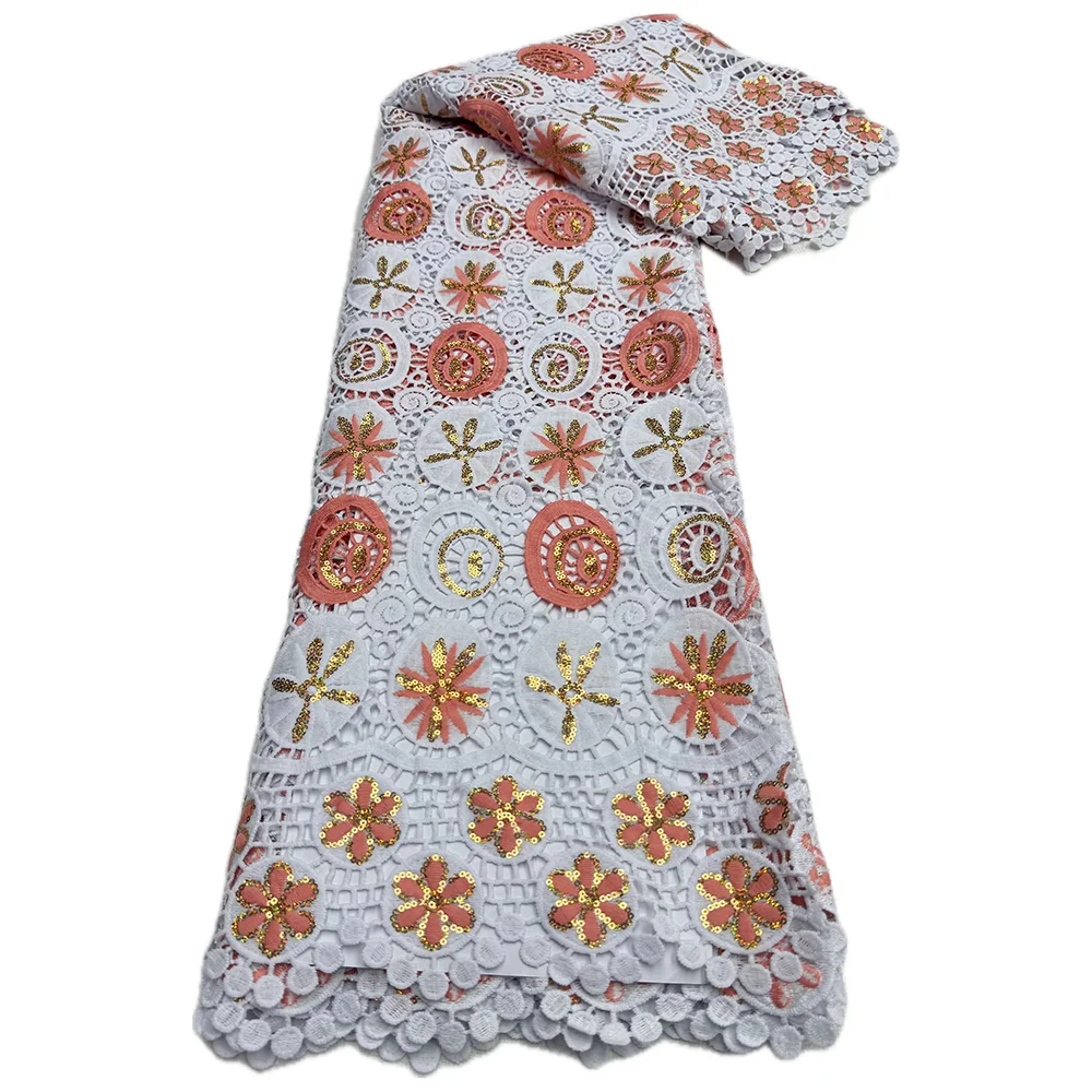 African Milk Silk Lace Fabric With Stones Hot Sale Nigerian Stones Milk Silk Lace French Lace For Women Wedding Dresses