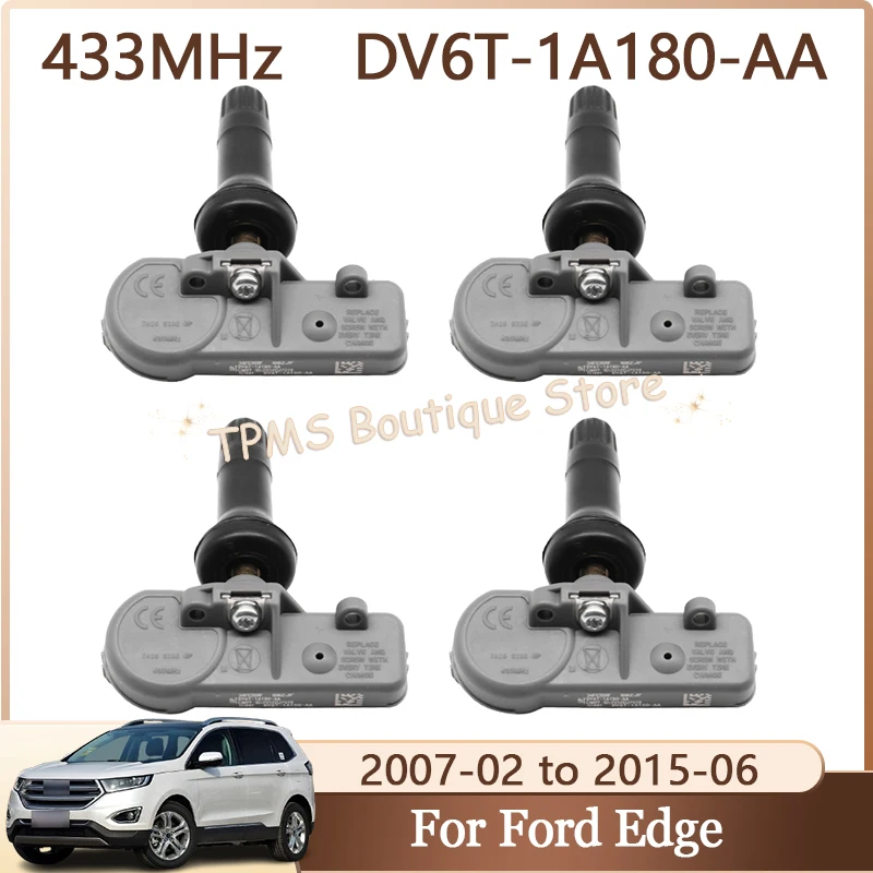 

4pcs 433MHz TPMS Tyre Pressure Sensor DV6T-1A180-AA Car Tire Sensor For Ford Edge Expedition Explorer F-150 F-Series Transit