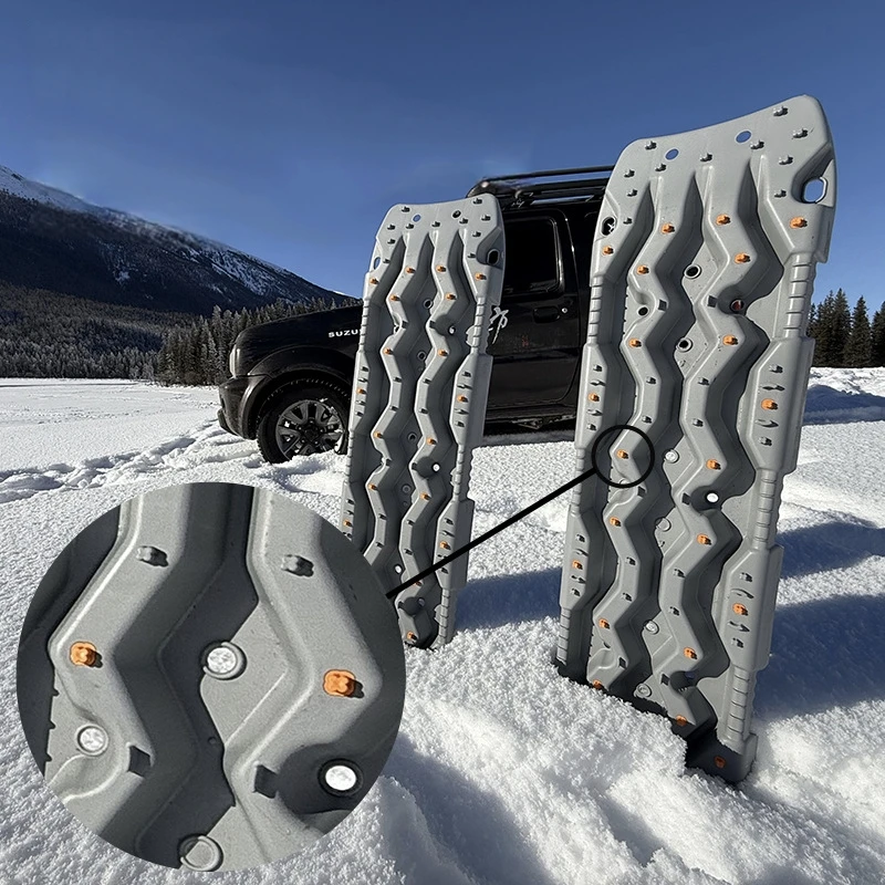 4X4 automotive heavy duty 11t recovery track anti-skid recovery plate sand mud tire off-road traction plate