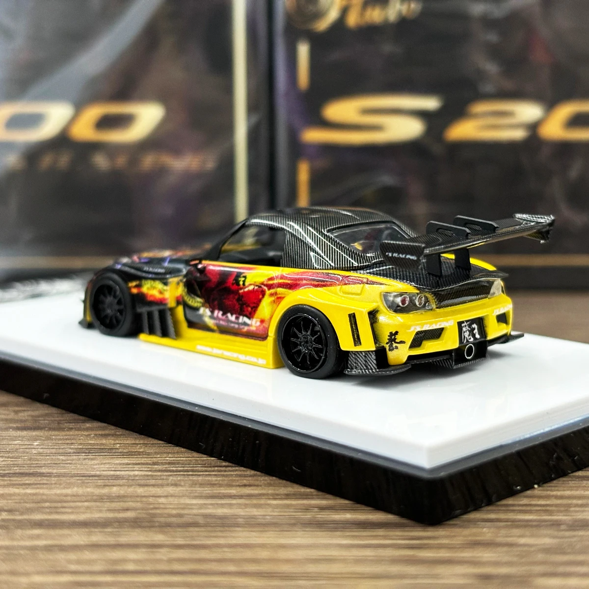 سيارة مايكرو توربو 1:64 S2000 JS RACING DEMON KING Diecast #6