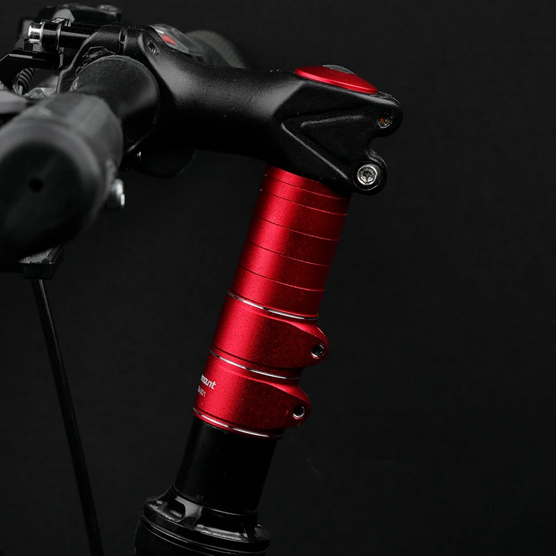 Deemount Bicycle Fork Stem Height Extender Handlebar Rise Up Adapter Aluminum Alloy Height Spacer Cycle Accessories 100mm 28.6mm