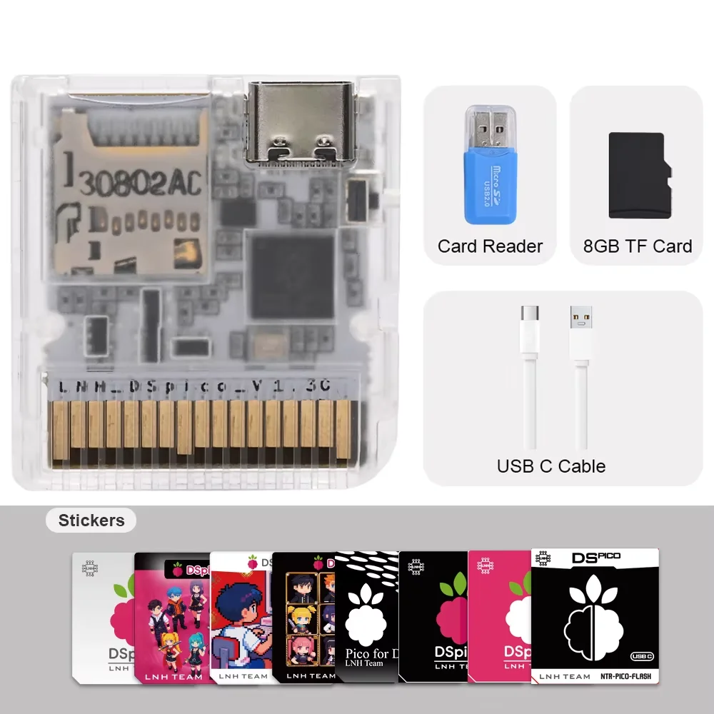Chiscart DSpico USB C Version Game Cartridge For NDS NDSL DSi 3DS Consoles image 3