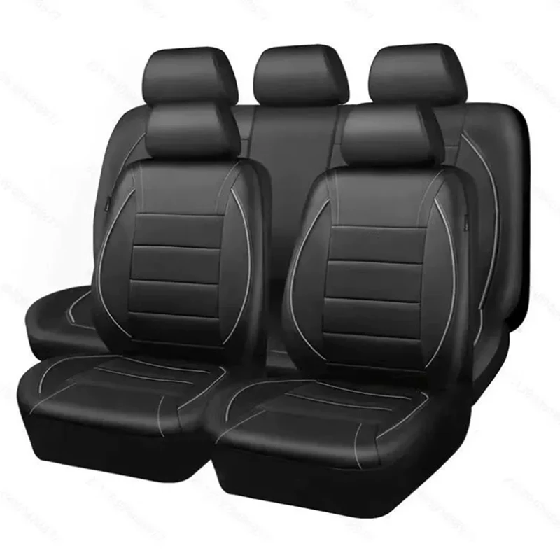 PU-Leder-Autositzbezüge für 5-Sitzer, Auto-Inteior-Zubehör, Sitzschutz, Kissen für Auto, SUV, universell – Detail 11