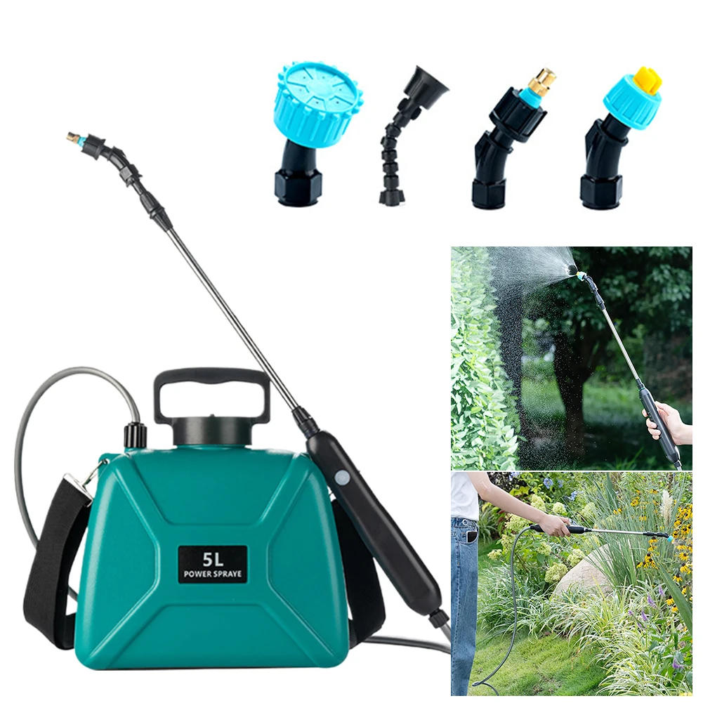 Sprinkler Electric Sprayer 5L Watering Can With Spray Gun 2400mAh Automatic Garden Plant Mister USB Rechargeable Irrigation Tool