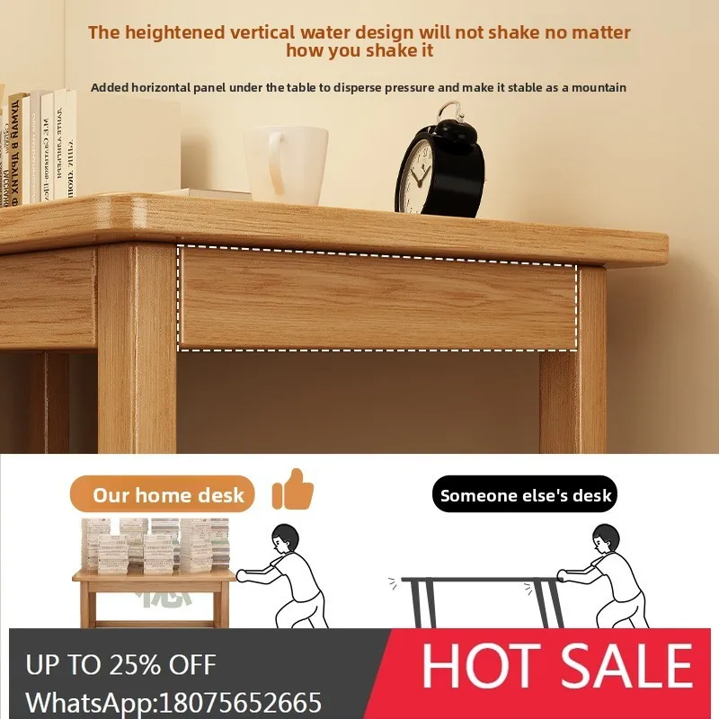 SGF All Solid Wood Desk Simple Study Writing Desk High-end