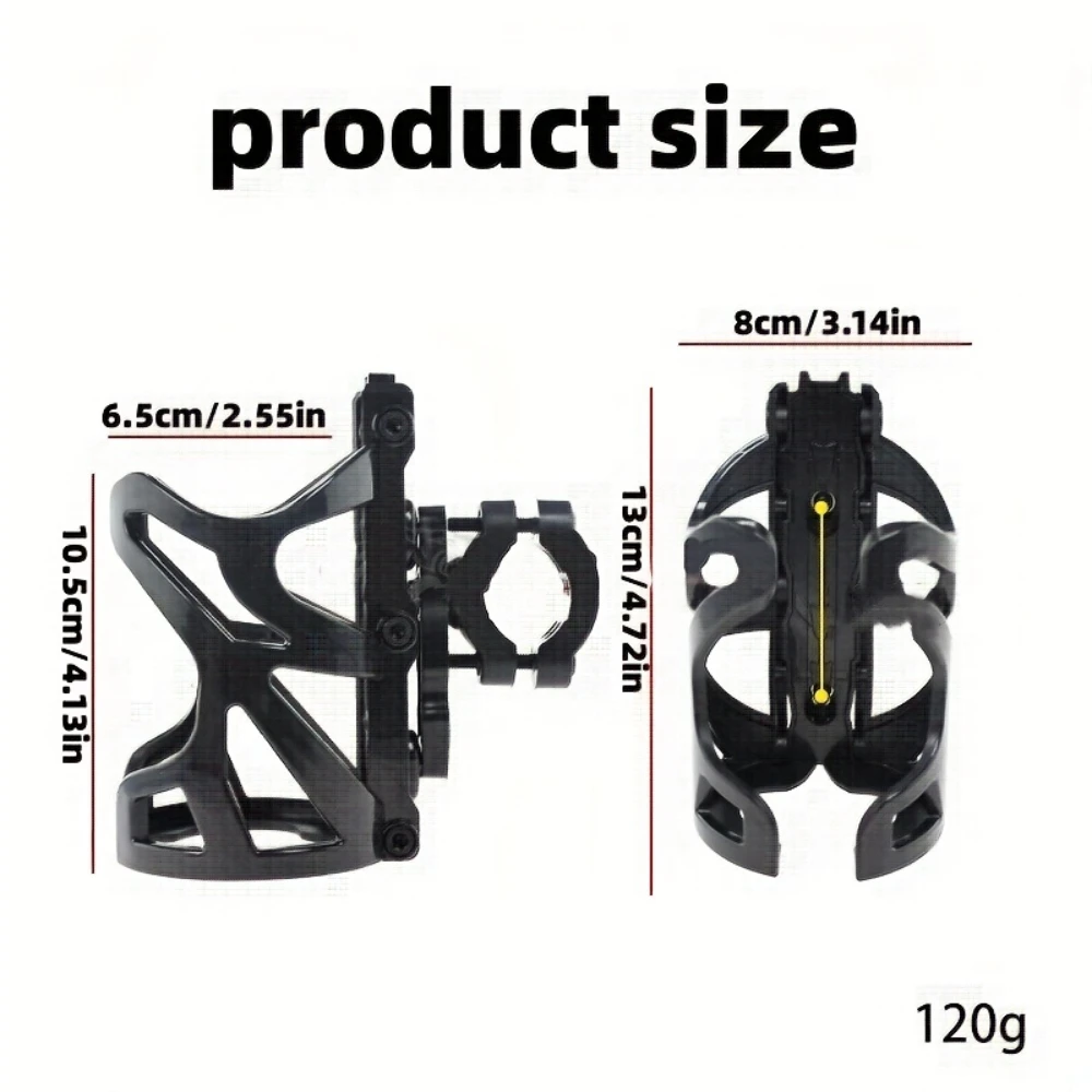 Durable Motorcycle Water Bottle Holder Mount - Universal Fit, Vibration - Resistant