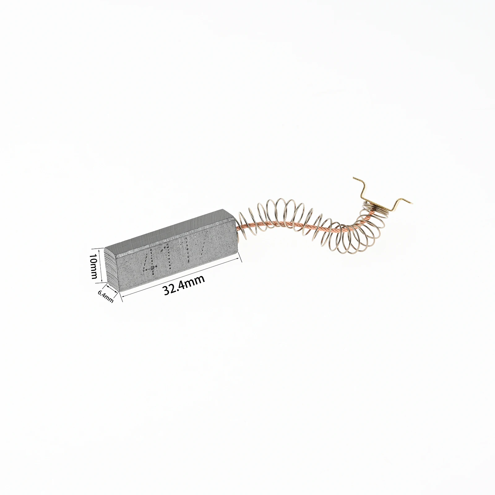 2 Pcs Carbon Brush Spring and Wires 32.4*10*6.4mm Thread Trimmer Motor Sewing Machine Vacuum Cleaner Accessories